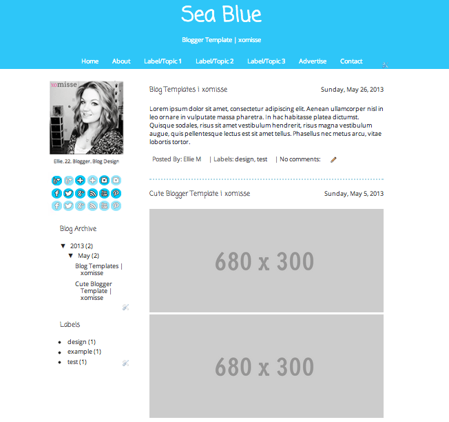 Premade Blogger Template