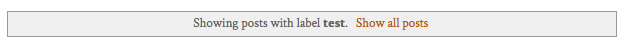 change or remove showing all posts with label message