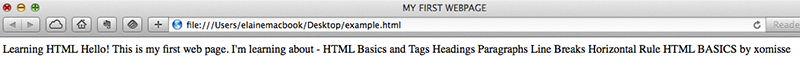 HTML-Basics