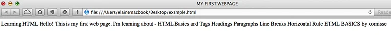 HTML-Basics
