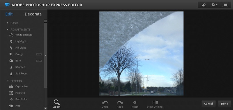 Photoshop Express - alternatives to photoshop online