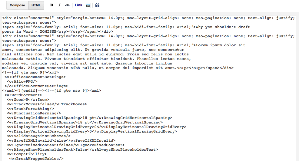 WHY YOU SHOULDN’T DRAFT BLOG POSTS USING WORD xomisse