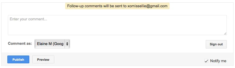 blogger comments - features, pros, cons