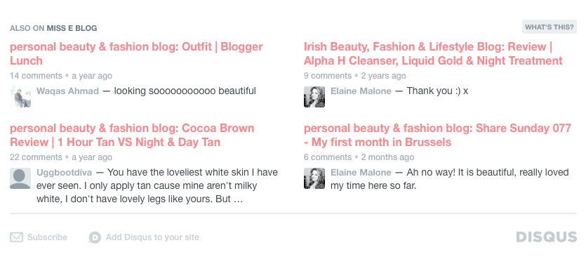 disqus comments - features, pros, cons