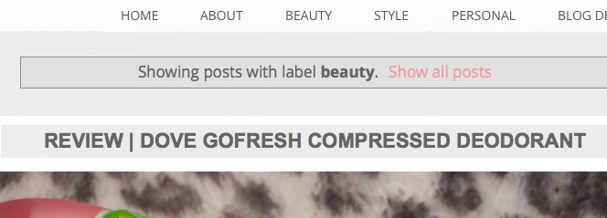 How to properly use labels as categories on Blogger