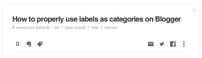 Why I use Feedly to follow my favourite blogs