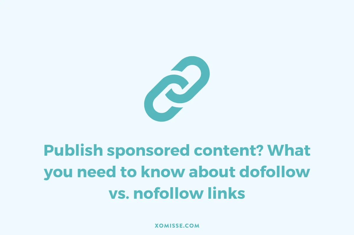 Understanding nofollow links - bloggers guide to SEO. Are you being paid or compensated for sponsored content, affiliation, ads or other links? Then you should be using NoFollow links.