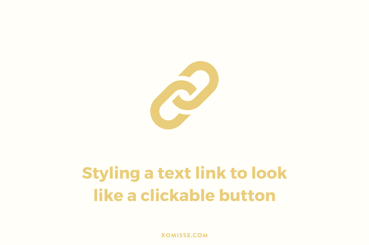 How to style a link to look like a clickable button on your blog
