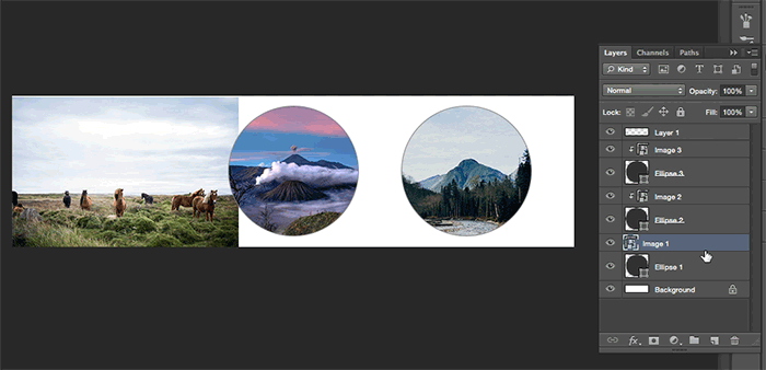 how to use clipping masks to create blog photo layouts