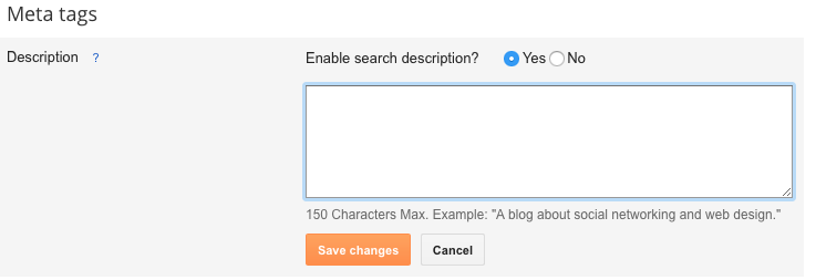 how to enable search meta description on Blogger for search engine optimisation (SEO) to increase page views and blog traffic.