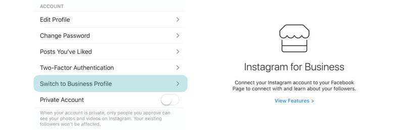 Switching to an Instagram Business Profile as a blogger, viewing Instagram stats and filtering your comments