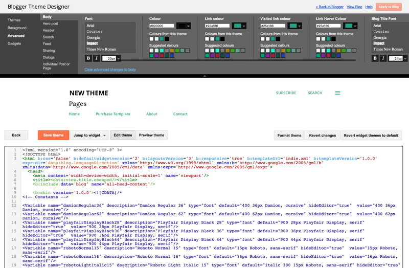 Blogger release new responsive themes 2017 - New Editor and Theme Customizer