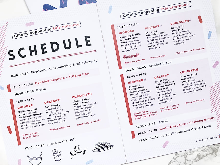 Blogtacular Schedule - XOmisse