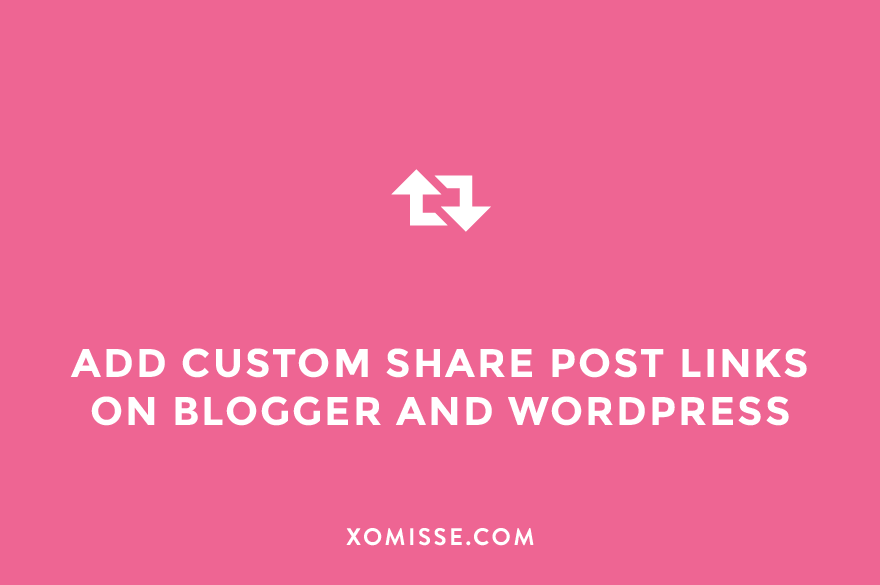 Add social media links beneath each blog post