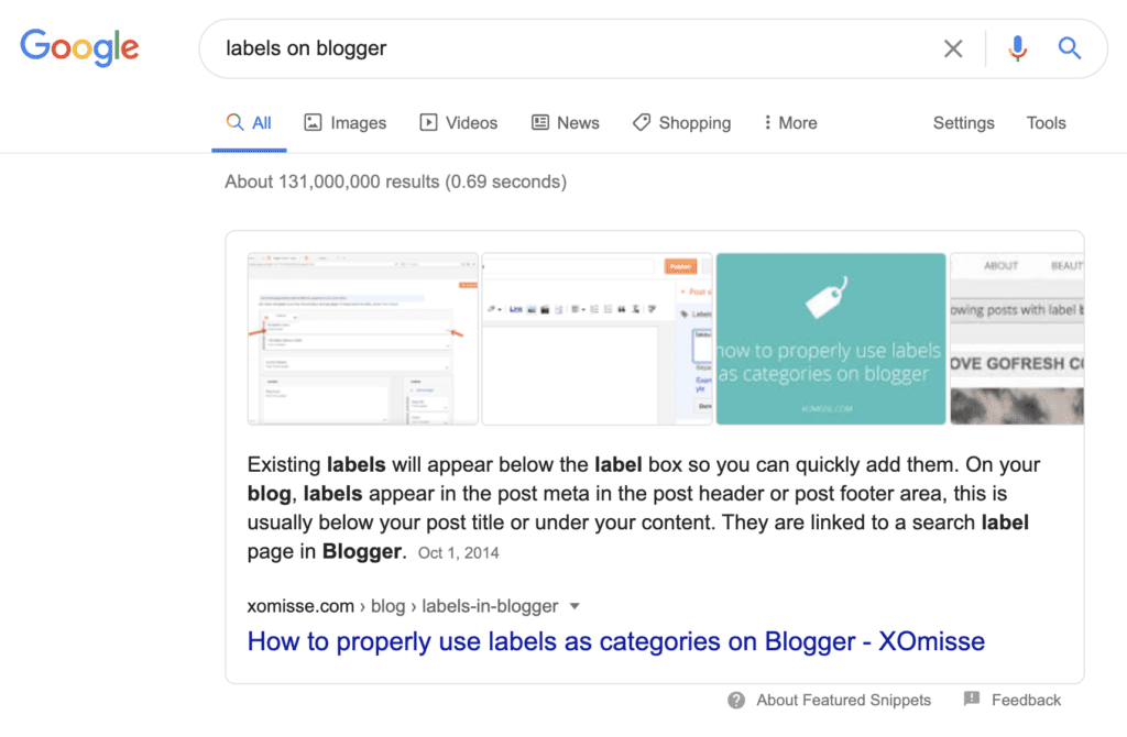 An example of a post from marketingmalone.com as the Featured Snippet on Google