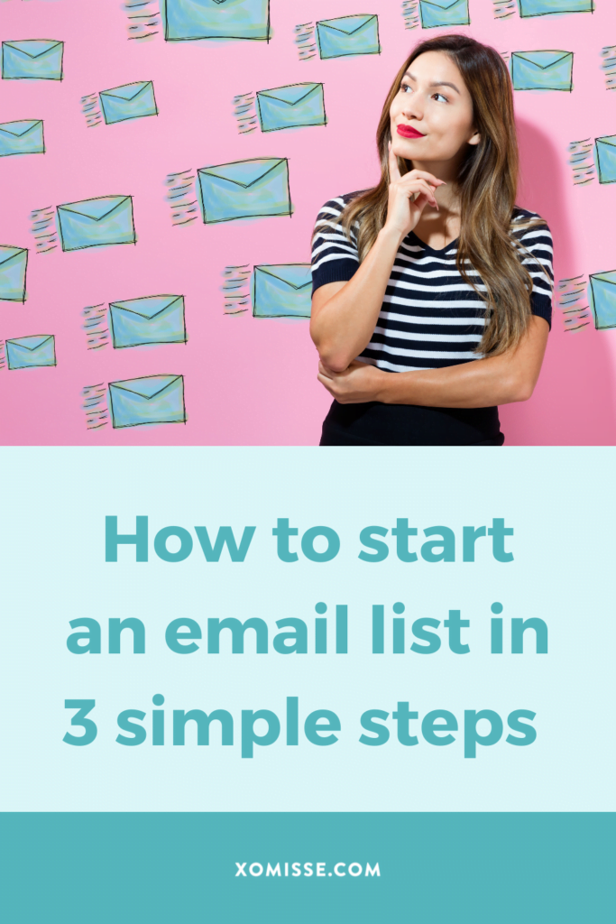 How to start an email list as a content creator, in 3 simple steps